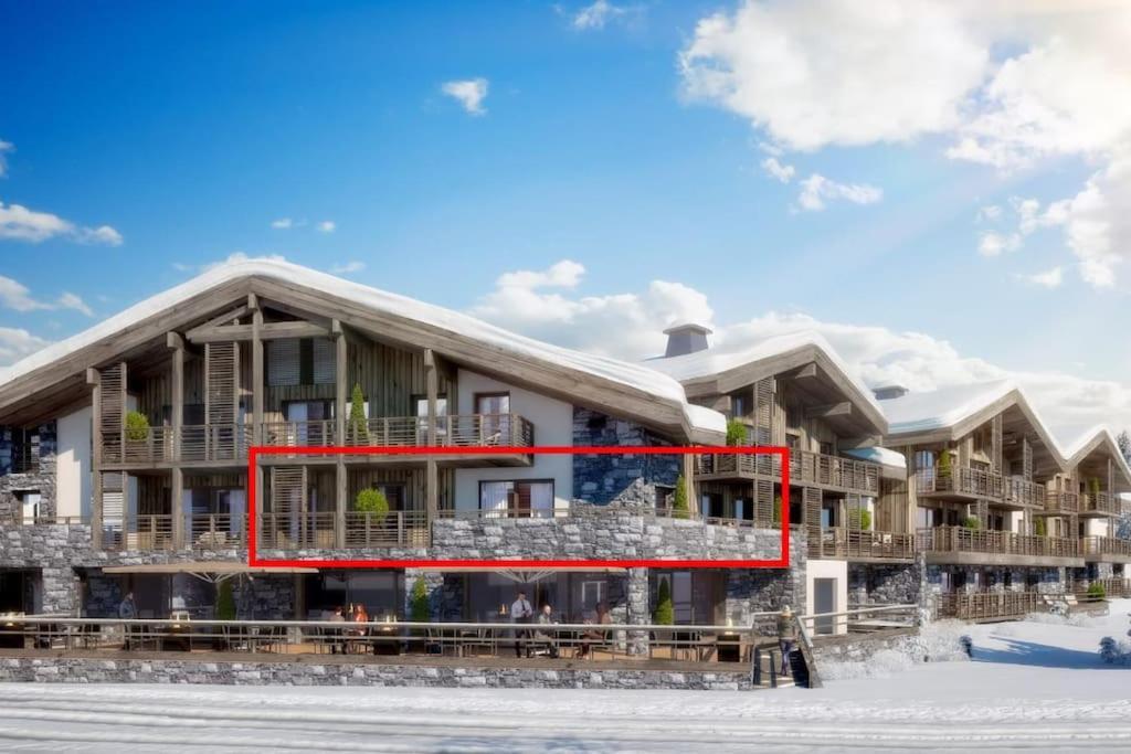 Appartement De Standing Plein Centre Station, 50M Des Pistes Les Gets Exteriör bild