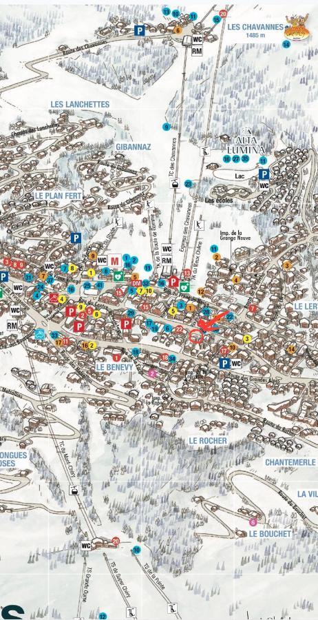 Appartement De Standing Plein Centre Station, 50M Des Pistes Les Gets Exteriör bild