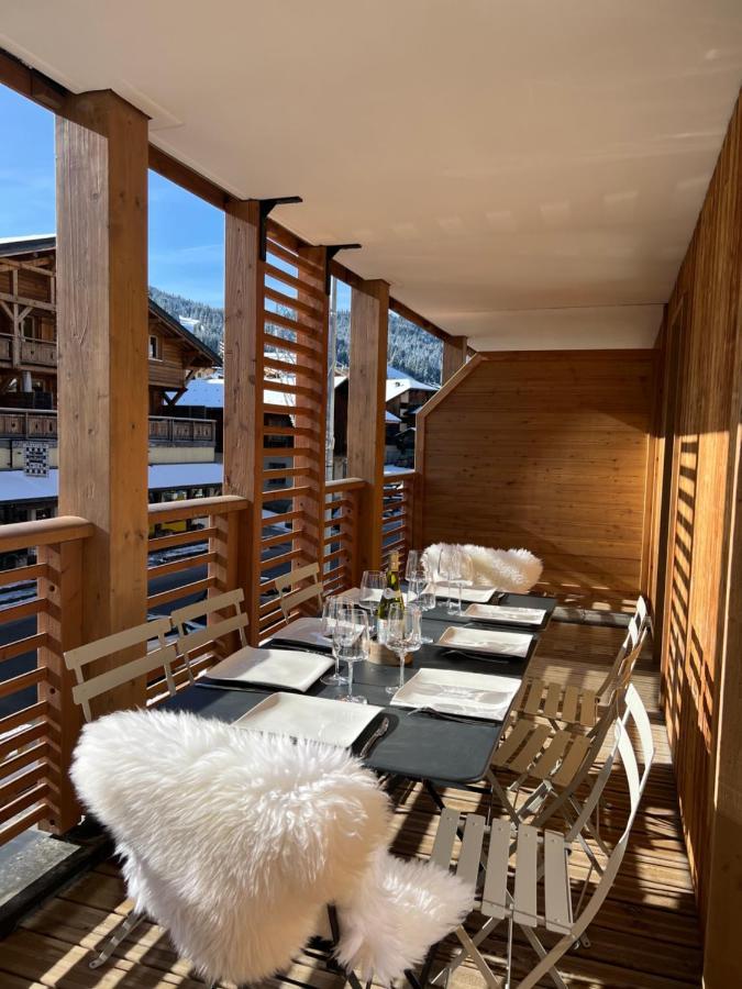 Appartement De Standing Plein Centre Station, 50M Des Pistes Les Gets Exteriör bild