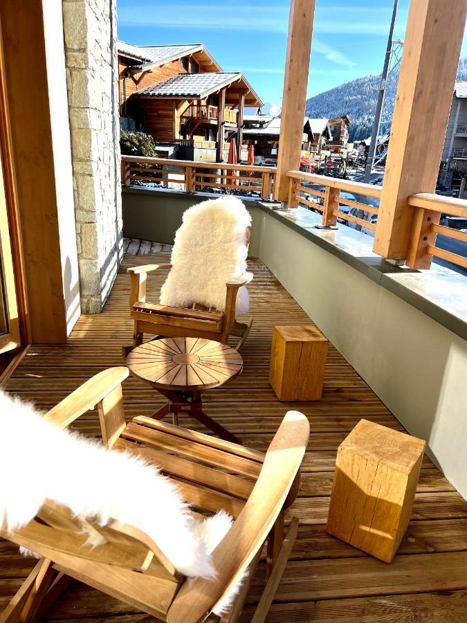 Appartement De Standing Plein Centre Station, 50M Des Pistes Les Gets Exteriör bild